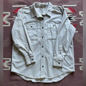 Women’s Cool Beige Everlane Corduroy Button Up Shirt